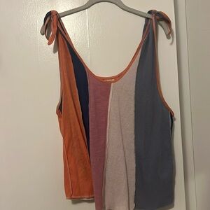 Free people colorful tank top. Size m